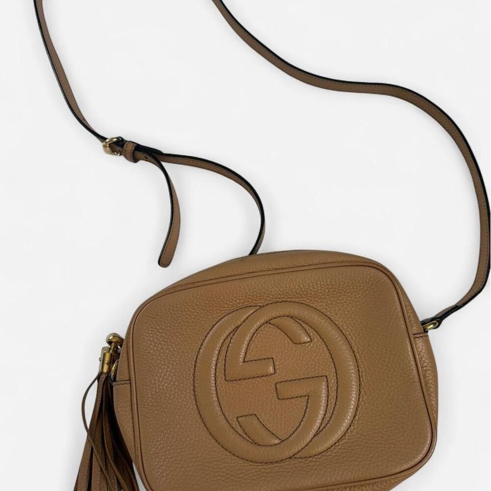 Gucci Tan Soho Disco Crossbody Bag